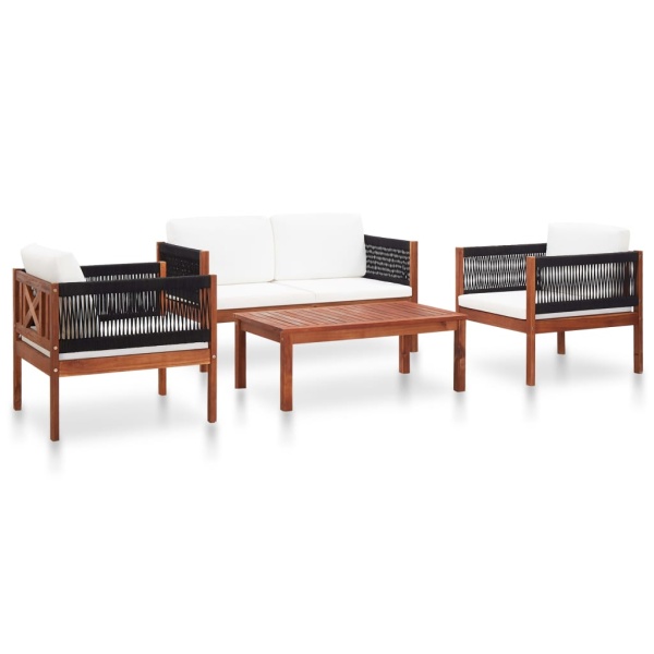 Set Mobilier De Grădină 4 Piese Lemn Masiv De Acacia 46343